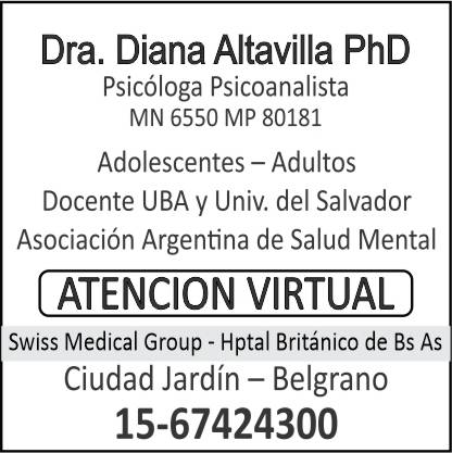 Licenciada en Psicología Diana Altavilla